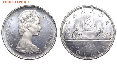 Канада. 1 доллар 1966 г. До 20.01.24. - Р1719