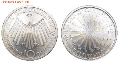 ФРГ. 10 марок 1972 г. В Германии. До 20.01.24. - Р1762