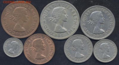 2 пенни- полукрона 1957-1965 г.г. - Зеландия 1