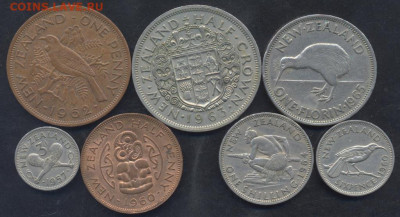 2 пенни- полукрона 1957-1965 г.г. - Зеландия