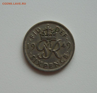 Великобритания 6 пенсов 1949 г. до 25.01.24 - DSCN0695.JPG