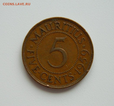 Британский Маврикий 5 центов 1959 г. до 25.01.24 - DSCN0438.JPG