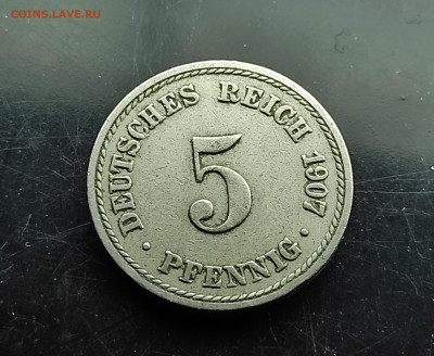 Германия 5 пфеннигов 1907А до 26.01.2024 - IMG_20240120_153549