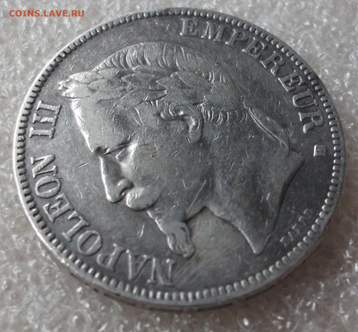 Франция 5 франков 1868 год. - 004.JPG