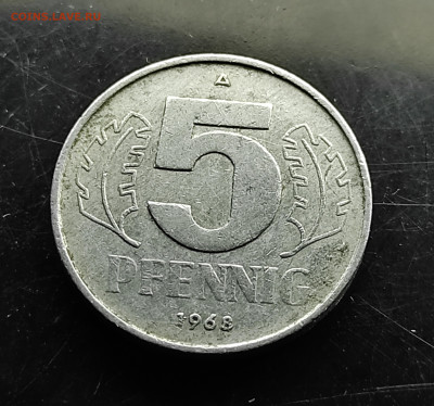 Германия 5 пфеннигов 1968 А до 26.01.2024 - IMG_20240120_155510