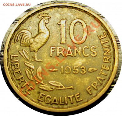 F79 Франция 10 франков 1953 до 15.01 в 22°° - F79 10 FRANC 1953_2