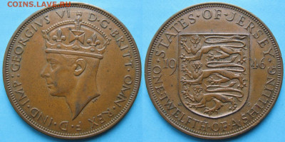 12 шиллинга 1946 до 26-01-24 в 22:00 - 6 17 Джерси 1-12 шиллинга 1946    456-1
