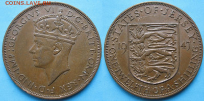 12 шиллинга 1947 до 26-01-24 в 22:00 - 6 18 Джерси 1-12 шиллинга 1947    006-1