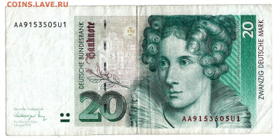 Боны ФРГ 1989-91. 20, 50, 100 марок на СССР и Россию - 01
