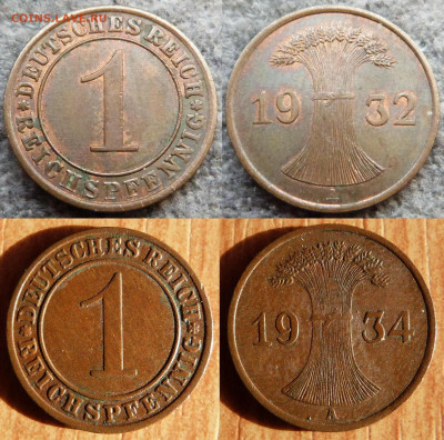 1 пфенниг, Германия 1917-1939г. - до 31.01.24г. в 23.00 МСК - image5
