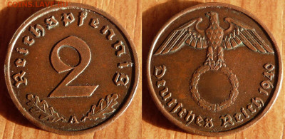 2 пфеннига, Германия 1923-1940г. - до 31.01.24г. в 23.00 МСК - image5-1