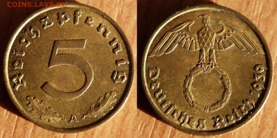 5 пфеннигов, Германия 1914-1939г.  до 31.01.24г. в 23.00 МСК - image6-1