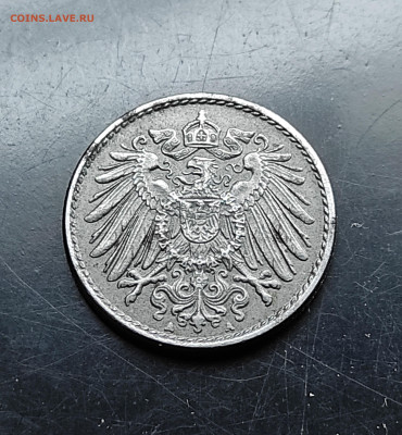 Германия 5 пфеннигов 1921 А   До 30.01.2024 - IMG_20240125_101614