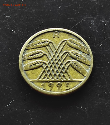 Германия 5 пфеннигов 1925 А   до 30.01.2024 - IMG_20240125_171654