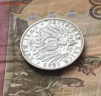 2 марки 1899 год Вильгельм II Пруссия Германия - 78