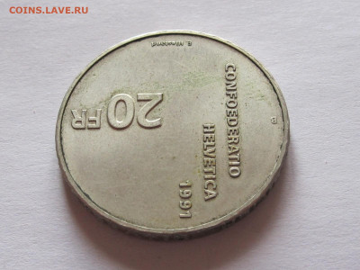 20 франков 1991 Швейцария 700 лет - IMG_7050.JPG