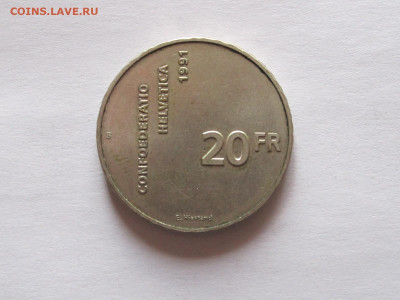 20 франков 1991 Швейцария 700 лет - IMG_7051.JPG