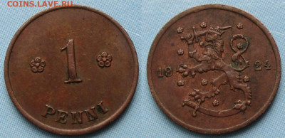 Финляндия 1 пенни 1924 до 03-02-24 в 22:00 - Финляндия 1 пенни 1924    239-ас128-13156