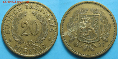 Финляндия 20 марок 1937   до 03-02-24 в 22:00 - 19.46. -Финляндия 20 марок 1937    132-ак11-3343