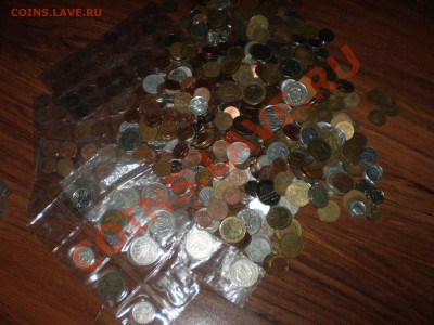 Иностранные монеты 1000 штук за 3500 р. - P1100600.JPG
