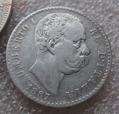 Италия. 5 лир 1874 год и 2 лиры 1887 год. - 003.JPG
