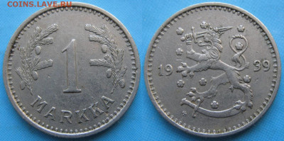 Финляндия 1 марка 1939 до 04-02-24 в 22:00 - Финляндия 1 марка 1939    166-ас12-5070