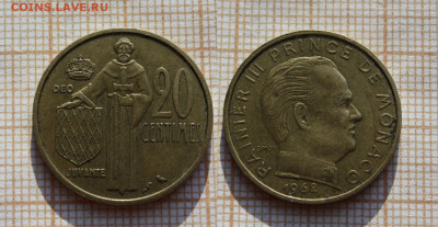 Монако 1946,50 и 62 (3 монеты). До 01.02.24 в 22:00 - 1б