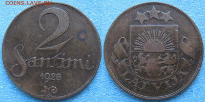Латвия 2 сантима 1928 до 05-02-24 в 22:00 - Латвия 2 сантима 1928    187-ас45-9642