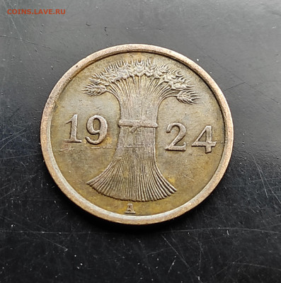 Германия 1 пфенниг 1924 А  до 5..02.2024 - IMG_20240129_130850