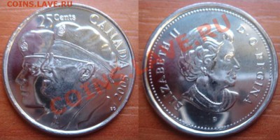 Канада: 25¢ 2010 "ветеран и новобранец" UNC до 16.01.12 22-0 - 25 центов Ветераны.JPG