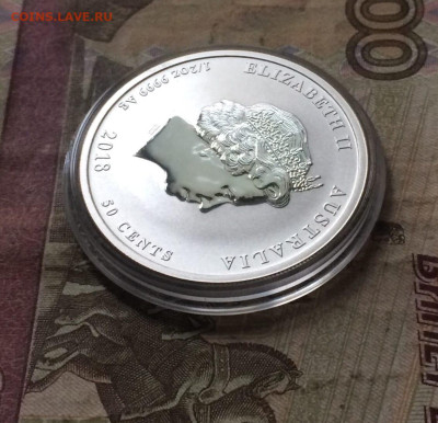 Австралия.50 центов 2018 год.Год собаки до 02.02 - 52