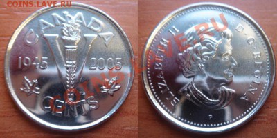 Канада: 5¢ 2001 "60 лет Победы" UNC до 16.01.12 22-00 - 5 центов 60 Победе.JPG