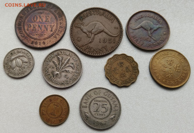 Британские колонии XX века, 9 шт - lot3-9xbritain_olonies_coins-00
