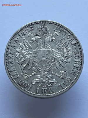 1 Флорин 1883 года. Франц Иосиф I. до 04.02. - 2bd994a0-332d-44b2-b02e-558c12fb776c