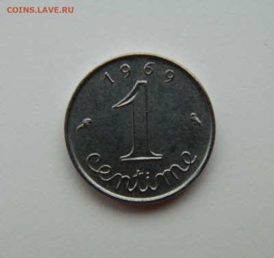 Франция 1 сантим 1969 г. до 07.02.24 - DSCN1630.JPG