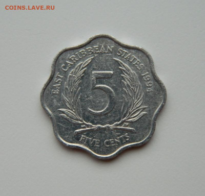 Восточные Карибы 5 центов 1994 г. до 07.02.24 - DSCN1656.JPG