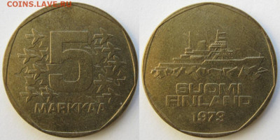 Финляндия 5 марок 1973   до 07-02-24 в 22:00 - 21.37. -Финляндия 5 марок 1973    1009