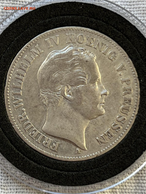 Пруссия горный талер 1844 и 1850 - определение типа - Prussia thaler 1850 (o1)