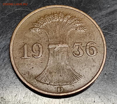 Германия 1 пфенниг 1936 D  до 7..02.2024 - IMG_20240201_223804
