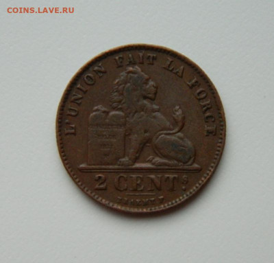 Бельгия 2 сантима 1919 г. до 07.02.24 - DSCN1946.JPG