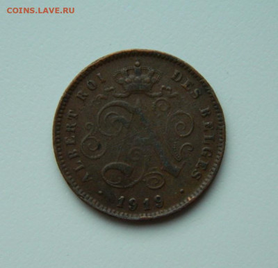 Бельгия 2 сантима 1919 г. до 07.02.24 - DSCN1947.JPG