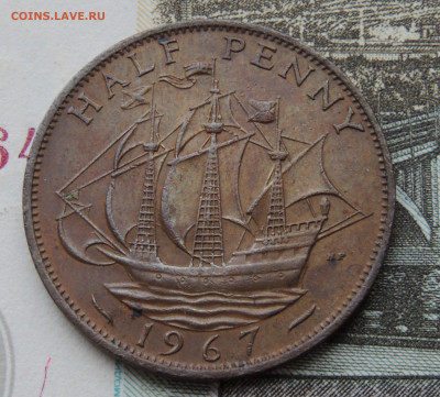 Великобритания ½ пенни 1967 до 8.02.2024 - Великобр. 1967.JPG
