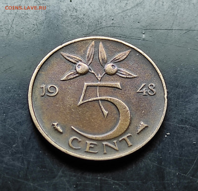 Нидерланды 5 центов 1948 до 9..02.2024 - IMG_20240204_100843~2