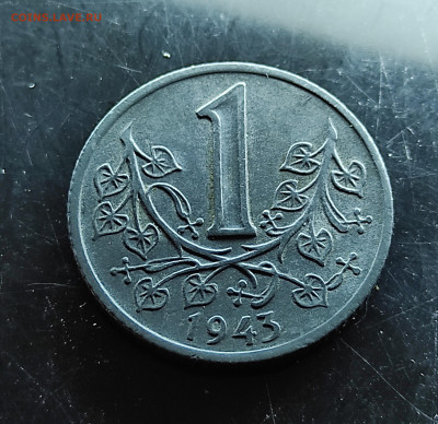 Богемия и Моравия 1 крона 1943 цинк до 9..02.2024 - IMG_20240204_140537