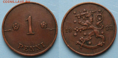 Финляндия 1 пенни 1923 до 09-02-24 в 22:00 - Финляндия 1 пенни 1923    239-ас128-13158
