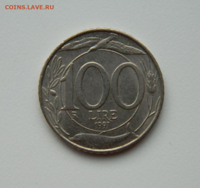 Италия 100 лир 1997 г. (Фауна) до 08.02.24 - DSCN2026.JPG