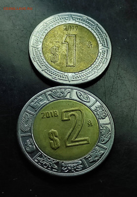 Мексика  1,2 песо 2017-2018 2 шт  до 11..02.2024 - IMG_20240205_193655~2