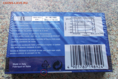 Аудио кассета SONY UX 100. Хром.  Европа. До 11.02.24 - DSCN0038.JPG