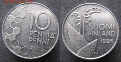 фикс Финляндия ходячка 1990-2000 до 12-02-24 в 22:00 - 21.52. -Финляндия 10 пенни 1996
