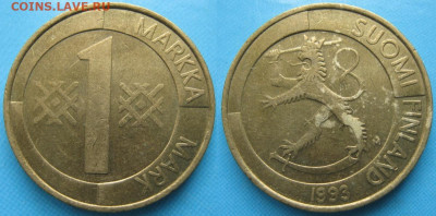 фикс Финляндия ходячка 1990-2000 до 12-02-24 в 22:00 - 21.62. -Финляндия 1 марка 1993 M    5224